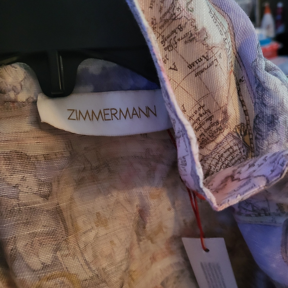 Zimmermann High Tide Atlas Cropped Jacket